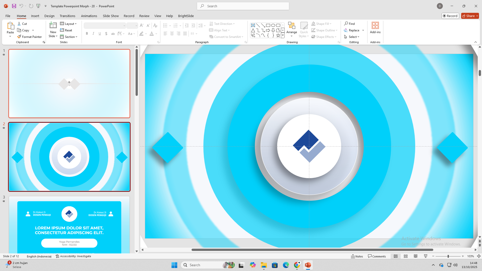 PowerPoint template preview